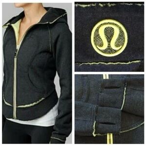 lululemon athletica Black and Yellow Women's Sweater